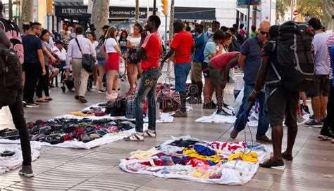 barcelona counterfeit market.